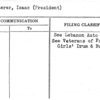 Plasterer, Isaac (President)