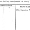 Platform Seating Arrangements for Sunday