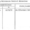 Plumbing Maintenance Contract Extension