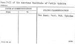 Poll of the American Institute of Public Opinion