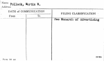 Pollack, Martin W.