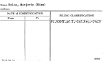 Polon, Marjorie (Miss)