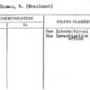 Pond, Thomas, W. (President)