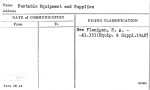 Portable Equipment and Supplies