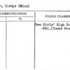 Porter, Gladys (Miss)