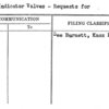 Post Indicator Valves - Requests for