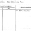 Post Office - City Directory Plan