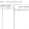 Post Office - City Directory Plan