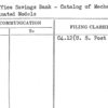 Post Office Savings Bank - Catalog of Mechanical and Illuminated Models