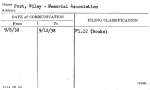 Post, Wiley - Memorial Association
