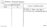Poucher, Elizabeth Morris