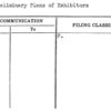 Preliminary Plans of Exhibitors