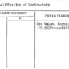 Prequalification of Contractors