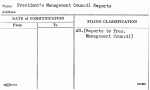 President's Management Council Reports