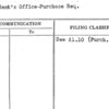 President's Office-Purchase Req.