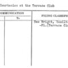 Press Courtesies at the Terrace Club