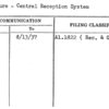 Procedure - Central Reception System