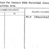 Procedure for Contact With Parochial Schools of Metropolitan Area