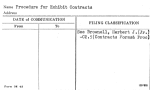 Procedure for Exhibit Contracts