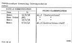Procedure Governing Correspondence