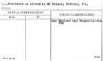 Procedure on Licensing of Badges, Buttons, Etc.