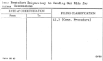 Procedure Preparatory to Sending Out Bids for Concessions