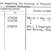 Procedure Regarding the Routing of Projects & License Contracts