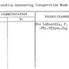 Proclamation Announcing Inauguration Week