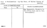 A Proclamation - by the Pres. of United States of America