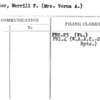Proctor, Merrill F. (Mrs. Verna A.)