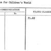 Program for Children's World
