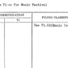 Program Plans for Music Festival