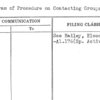 Program of Procedure on Contacting Groups