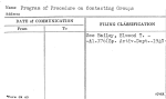 Program of Procedure on Contacting Groups