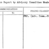 Progress Report to Advisory Committee Members