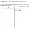 Progress Report - Science and Education
