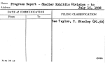 Progress Report - Shelter Exhibits Division - to July 15, 1938