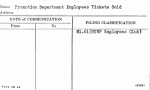 Promotion Department Employees Tickets Sold