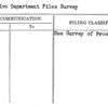Promotion Department Files Survey