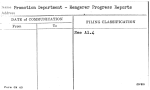 Promotion Department - Hengerer Progress Reports