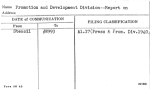 Promotion and Development Division--Report on