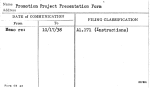 Promotion Project Presentation Form