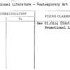 Promotional Literature - Contemporary Art Exhibit
