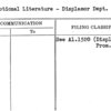 Promotional Literature - Displamor Dept.