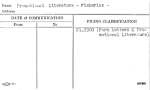 Promotional Literature - Fisheries -