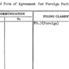 Proposed Form of Agreement for Foreign Participation