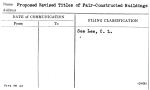 Proposed Revised Titles of Fair-Constructed Buildings