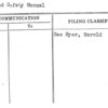 Proposed Safety Manual