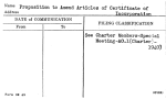 Proposition to Amend Articles of Certificate of Incorporation