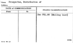 Prospectus, Distribution of